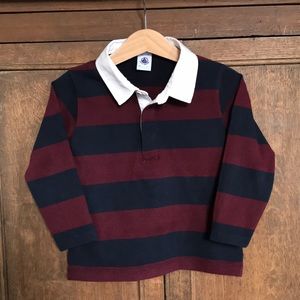 PETIT BATEAU : Long sleeves polo shirt